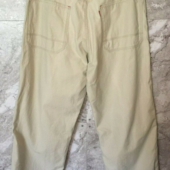 COPY - LEVI'S MEN Worker Pant Tan Straight Jean Men's 36 - Picture 2 of 9